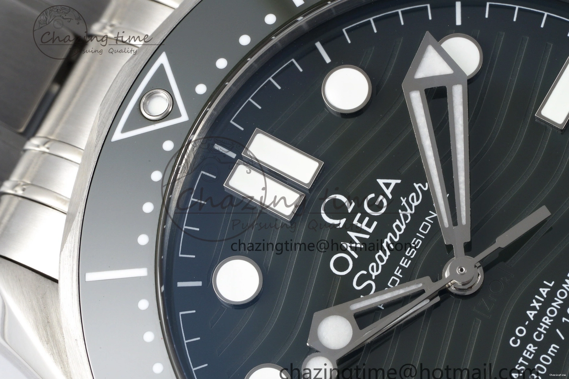 0322 Seamaster Diver 300M ZF 1:1 Best Edition Green Ceramic Green Dial on SS Bracelet A BestValue 7825